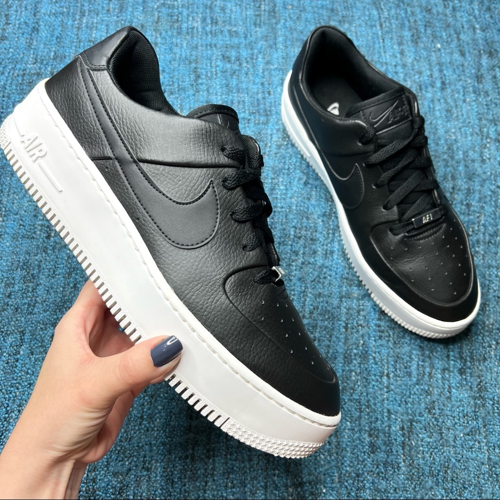 Nike Air Force 1 Sage Low Sneakers in Black White